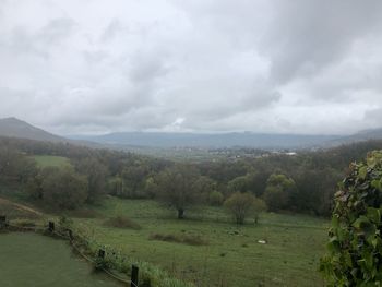 Scenic view of landscape against sky