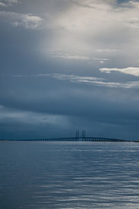 View at Øresund bridge from amager