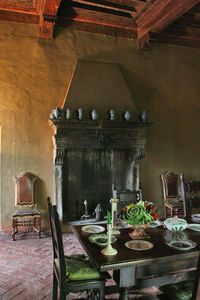 Chairs and table at home