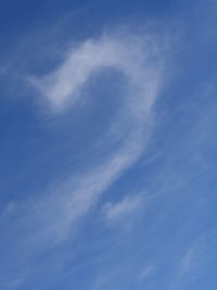 Low angle view of blue sky