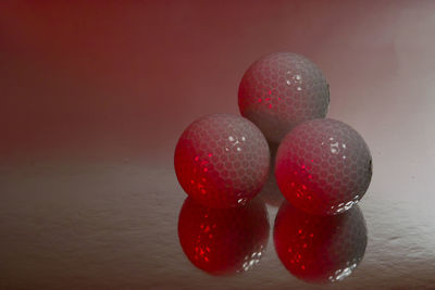 Close-up of strawberries on table