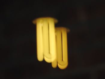 Close-up of illuminated light bulb