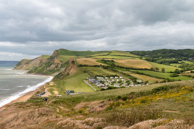 Landscape photo of thorncombe beacon on the jurassic coast in dorset