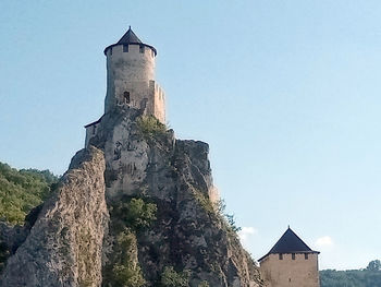 Low angle view of old building against sky