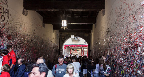 Group of people in a building