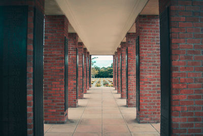 View of corridor of building