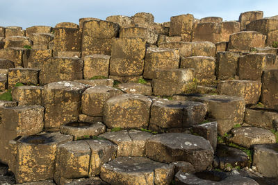 View of old stone wall