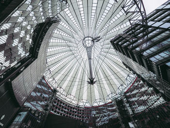 Low angle view of skylight