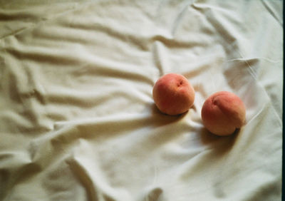 High angle view of fruits on table