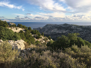 Scenic view of sea against sky