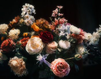 Close-up of rose bouquet