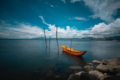 Scenic view of sea against sky