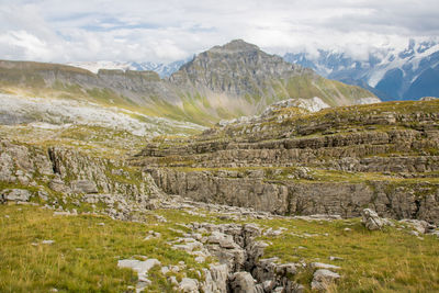 Facing mont blanc, the platé plateau is only accessible on foot.