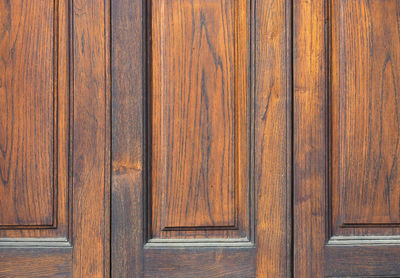 Full frame shot of wooden door