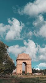 Old ruin building against cloudy sky