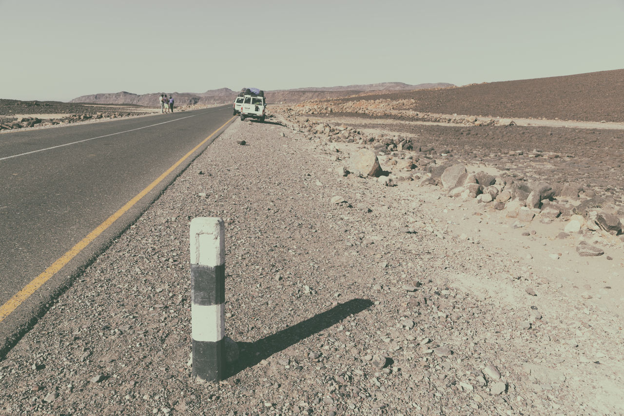 ROAD SIGN ON DESERT
