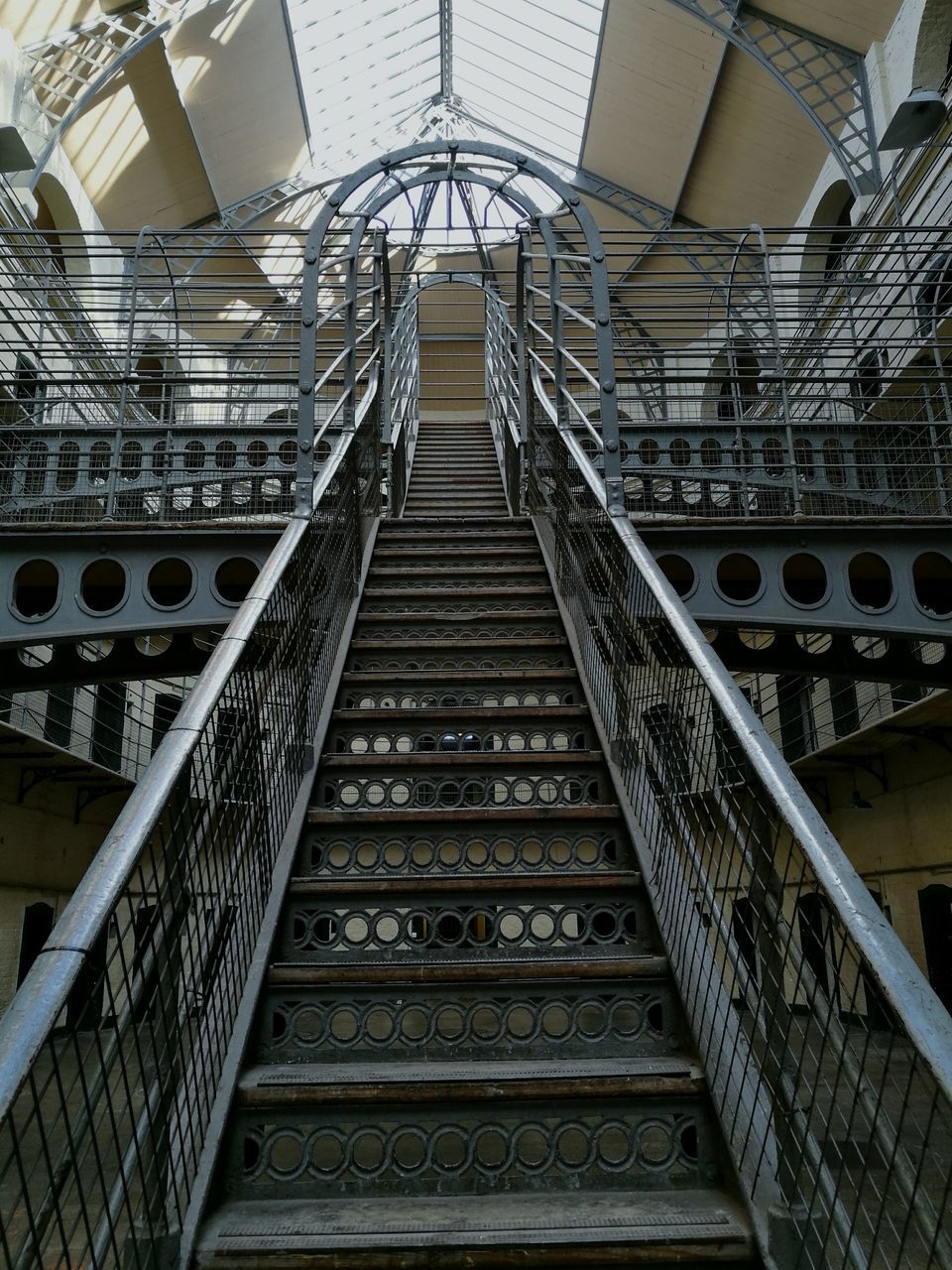 steps and staircases, low angle view, no people, steps, staircase, architecture, indoors, day