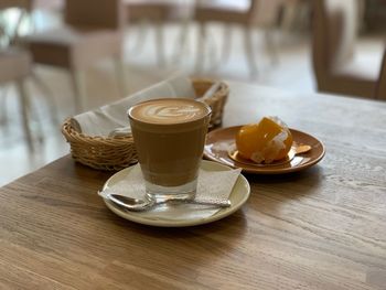 Coffee cup on table