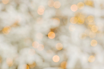 Defocused image of lights