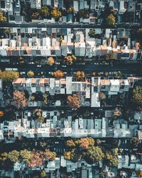 Aerial view of residential neighborhood