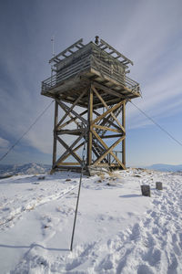 Fire lookout tower in the north cascades