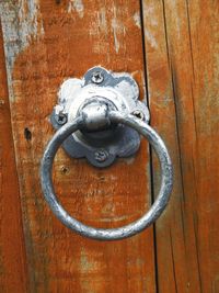 Close-up of door knocker