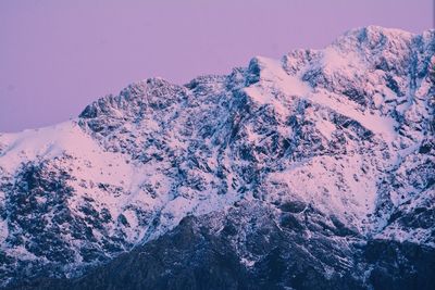 Snow covered mountain against sky