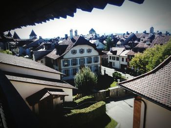 Houses against sky