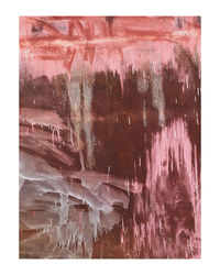 Close-up of painted over water against white background