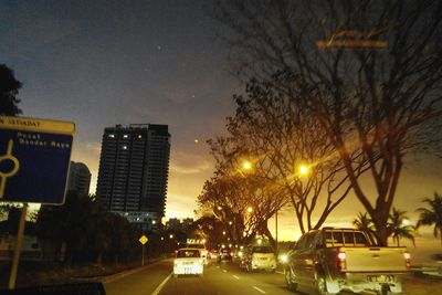 City street at night