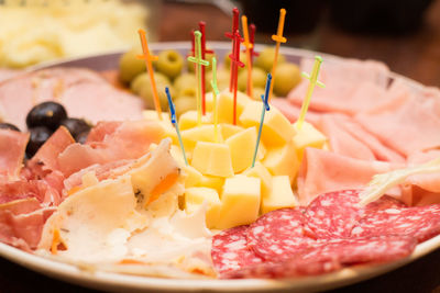 Close-up of ice cream in plate