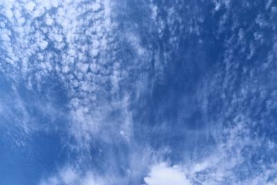 Low angle view of clouds in sky