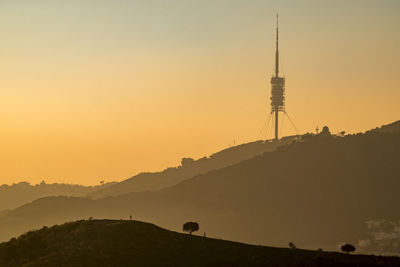 View of barcelona from turo de la rovira, catalonia, spain