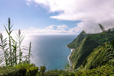 Scenic view of sea against sky