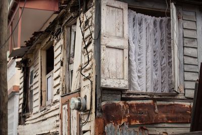 Low angle view of old building