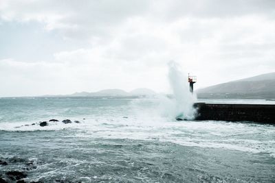 Scenic view of sea against sky