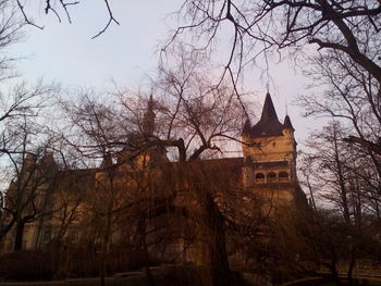 Low angle view of building against sky