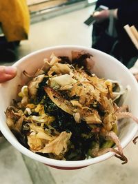 Close-up of food in bowl on table