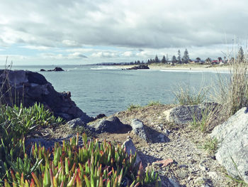 Scenic view of sea against sky