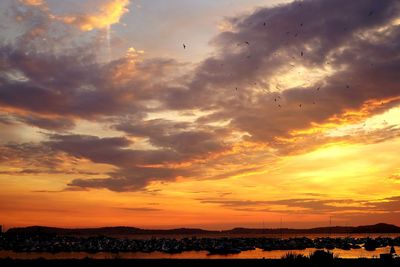 Scenic view of sunset sky