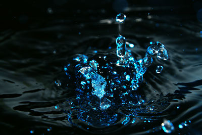 Close-up of water splashing