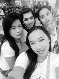 Portrait of smiling young woman