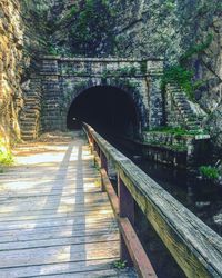 Bridge in tunnel