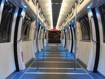 Interior of train