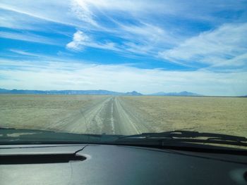 Road passing through landscape