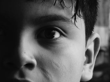 Close-up portrait of boy