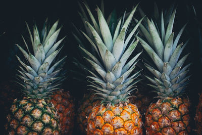 Pineapples for sale in market