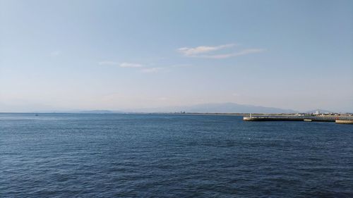 Scenic view of sea against sky