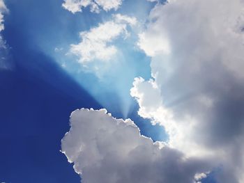 Low angle view of clouds in sky