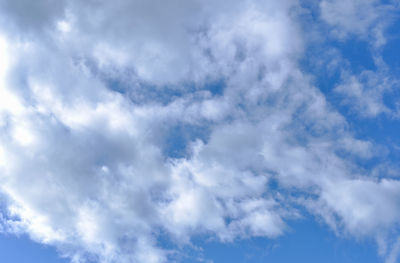 Low angle view of clouds in sky